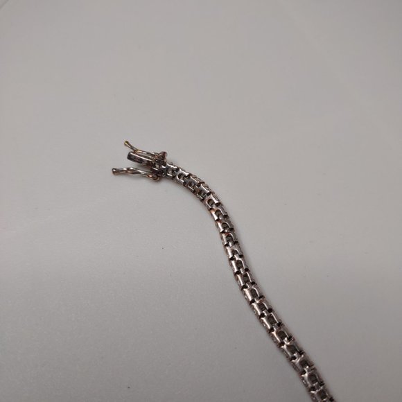 Silver Tone And Clear Rhinestone Bracelet - Picture 15 of 15